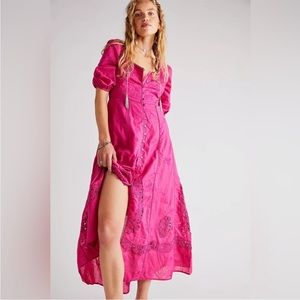 Free People • Lisa Lace Midi Dress